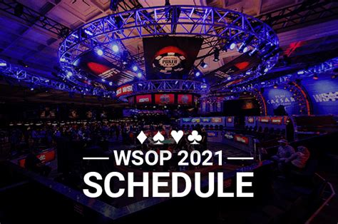 wsop code 2021|2021 World Series of Poker Live Poker .